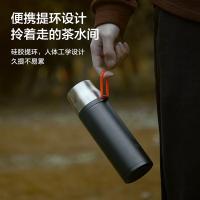 京东京造 TWD2501 保温杯 男士女户外大容量闷茶焖泡水杯子 316不锈钢 500ml（单位：个）黑色