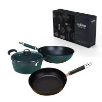 艾逸瑶选 CJ-21011-3 卡姆登不粘锅三件套 32cm+24cm+28cm（单位：套）