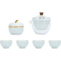 八方礼 BFL2024-9 吉祥如意茶具 1茶壶1茶叶罐4茶杯 (单位: 套)