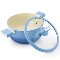 康巴赫（KOBACH）  LPB-CT04A 溢彩锅具四件套  炒锅30cm+蒸锅24cm+煎锅24cm+蒸屉24cm （单位：套）蓝色