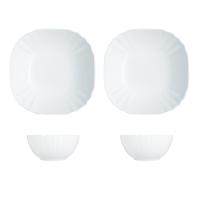 乐美雅 V7258 露特莎餐具四件套 饭碗12cm*2+深盘22cm*2 (单位: 套)