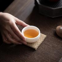 苏氏陶瓷（SUSHI CERAMICS） J0516 茶杯 白瓷中国白个人杯羊脂玉主人杯品茗杯8个装 70ml*8 (单位:套)