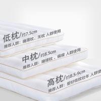 富安娜（fuanna） 防螨抗菌 低枕 枕头 70*45cm 白色（单位：个）