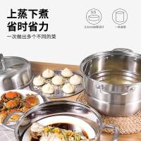 康巴赫（KOBACH） 不锈钢三层 蒸锅 锅具 28cm 不锈钢色（单位：个）