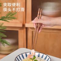 京东京造 JZ-KED178铁木筷子和风雅著 天然原木筷家用实木防滑日式分餐筷 铁木筷*6双礼盒装(单位:盒)