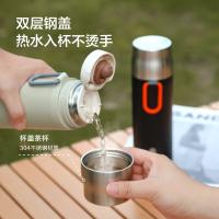 京东京造TWD2501 保温杯 【茶水分离杯】焖茶杯男士女泡茶杯 316不锈钢500ml （单位：个）绿色