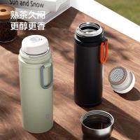 京东京造TWD2501 保温杯 【茶水分离杯】焖茶杯男士女泡茶杯 316不锈钢500ml （单位：个）绿色