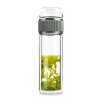 铭创知雨 PC-B2049 荣海调纹茶水分离杯 300ml（单位：个）杯盖颜色随机发货