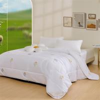 水星家纺（MERCURY） 舒蔓 抗菌防螨羊毛被 200*230cm(单位：床)