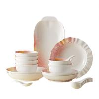 菲米生活（PHMI） FM-CJ2401 伊甸花园餐具组合 碗4.6英寸*6+小盘7.1英寸*2+大盘8英寸*2+珠点盘8英寸*1+鱼盘12英寸*1+勺子*6 (单位: 套)