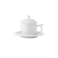 WORLD KITCHEN WK-BH05T16C-JY/KZ 高尔夫五件组水壶750ml杯子240ml*2+茶盘15.3cm*2（单位：套）白色