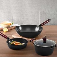 美菱（MeiLing） MGJ-HZT0003 经典真不锈锅具三件套 炒锅32cm+煎锅22cm+汤锅22cm+盖子 (单位: 套)