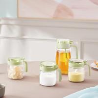 艾逸瑶选 CJ-21130 晶萃系列油壶调味储物罐 8件套(单位：套) 油壶600ml*1+调味罐300ml*2+储物罐500ml*4(可扩容至700ml)+储物罐1000ml*1(可扩容至1200ml)