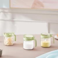 艾逸瑶选 CJ-21129 晶萃系列油壶调味储物罐 7件套(单位：套) 油壶600ml*1+调味罐300ml*2+储物罐500ml*2(可扩容至700ml)+储物罐1000ml*2(可扩容至1200ml)