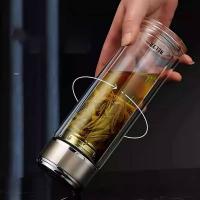 物生物（RELEA） JV011666-0320-XB  茗爵玻璃杯  5.7cm*21.4cm （单位：个） 金色