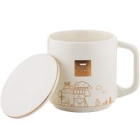 WORLD KITCHEN WK-LZKF/KZ/JY陶瓷杯350ml（单位：个）米白/蜡光黑  颜色随机