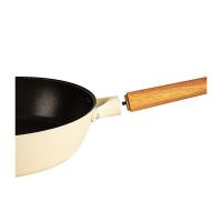 三禾（SANHO） LJ26T8 不粘深煎炒锅 26cm  (单位：个 )奶黄色