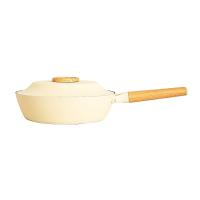 三禾（SANHO） LJ26T8 不粘深煎炒锅 26cm  (单位：个 )奶黄色