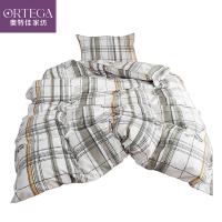 奥特佳（ORTEGA） 生态棉三件套 001-010028 被套150*200cm 床单150*220cm 枕套45*70cm (单位:套) 皮尔斯-灰