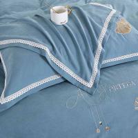 奥特佳（ORTEGA） 锦扇床裙四件套 001-010147 被套:200*230cm 床单:240*250cm枕套:48*74cm*2 (单位:套) 宝石兰