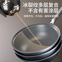 百斯克 微压炒锅 鸢尾冰裂纹 BSK-BLW32JG 32cm，含盖 (单位:个)