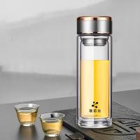 璞莉丝 PLS5137  中铁系列 双层玻璃杯  300ml（单位：个）颜色随机