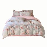 雅鹿 YLTJ087 莫里花园四件套 被套200*230cm+床单230*230cm+枕套48*74cm*2（单位：套）