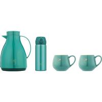 WORLD KITCHEN WK-LXMJ4/KZ/GR绿欣美佳四件组水壶1000ML+保温杯400M+杯子300ML*2（单位：套）绿色