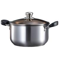 皖亭WT-BL-2宾丽奶汤蒸锅 奶锅18cm*1、汤锅22cm*1 (单位: 套) 银色