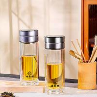 璞莉丝 PLS5252 简约系列 双层玻璃杯 385ml（单位：个）颜色随机