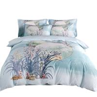 金丝莉（KINTHERI） 数码印全棉四件套 花好月圆 被套 200*230cm 床单245*250cm枕 套48*74cm*2 (单位:套)