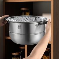 康巴赫（KOBACH） LPB-ZXZ28S 臻享304不锈钢双层防烫蒸锅 28cm 含蒸格（单位：套）
