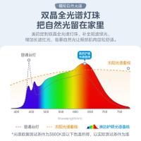 美的（Midea） MT-17Y1 阅读灯 台灯 17w 白色（单位：台）