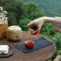 万仟堂 事事如意02 茶具套装 一壶一杯 红色（单位：套）茶壶、茶杯、茶巾、便携包