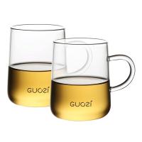 果兹（GUOZI）GZ-S19果兹绿茶玻璃对杯 250ml*2（单位：套）透明色
