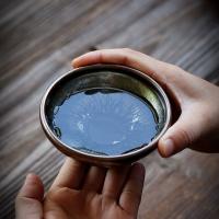苏氏陶瓷（SUSHI CERAMICS） 建盏茶杯 茶具套装 天圆杯+金钟杯两件套 棕色（单位：套）天圆杯80ml+金钟杯100ml