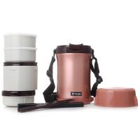 虎牌不锈钢保温饭盒LWU-F20C-NP沙褐色1.48L（单位：个）