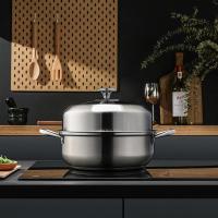 康巴赫（KOBACH）KBH-T26Z 臻味不锈钢蒸汤锅 28cm（单位:个）