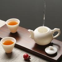 苏氏陶瓷（SUSHI CERAMICS） 白如意陶瓷 羊脂玉茶壶  220ml 白色（单位：个）