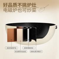 温仑山（VELOSAN）AVE02010038 鹅卵石炒锅煎锅 鹅卵石锅具套装两件套 32cm炒锅*1 26cm煎锅*1（单位:套） 天使白