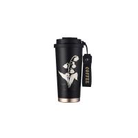百斯克 BSK-BW250740 铃兰咖啡保温杯 500ml (单位: 个)颜色随机