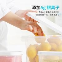 茶花（CHAHUA） 抗菌密封不漏水 保鲜盒 5.1L 白色（单位：个）