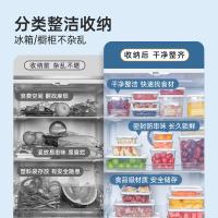 炊大皇（COOKER KING） 密封不漏水 塑料保鲜盒套装 720ml*3 白色（单位：套）