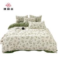 璞莉丝 PLSTJ105 加厚磨毛简约四件套 被套200*230cm 床单230*230cm 枕套48*74cm*2 （单位：套） 颜色款式随机发货