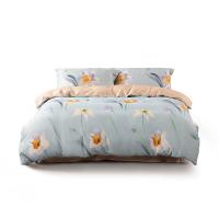 水星家纺（MERCURY）花开彼岸四件套被套203*230cm床单230*250cm枕套48*74cm（单位：套）蓝色