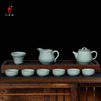 八方礼 BFL2020-39  功夫茶具 茶壶*1，茶海*1， 茶漏*1，茶杯*6，茶托*1 （单位:套） 绿色