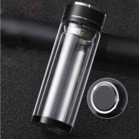 瑞双记 玻璃杯 黑钢盖 RS-BZ001 350ml (单位:个) 颜色随机