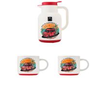 WORLD KITCHEN WK-BH03S63C-JY/KZ奔向幸福系列咖啡杯壶三件组 壶1500ml杯480ml*2 （单位：套）白色