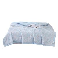 紫罗兰 VDZLPBZ13218 花香水洗被 200*230cm 桔色/兰色 随机颜色发货 (单位:条)
