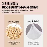 恒源祥（HYX） 提花仿丝棉 抗菌大豆保暖被 被子 150*200cm 白色（单位：床）
